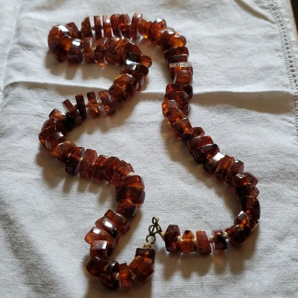 Vintage Handcrafted Natural Baltic Amber Necklace
